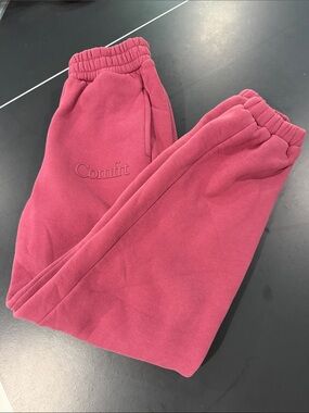 Comfit Women's Pink Fleece Joggers - Cozy Track Pants